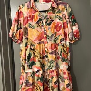 Floral Multi-Color Mini Dress